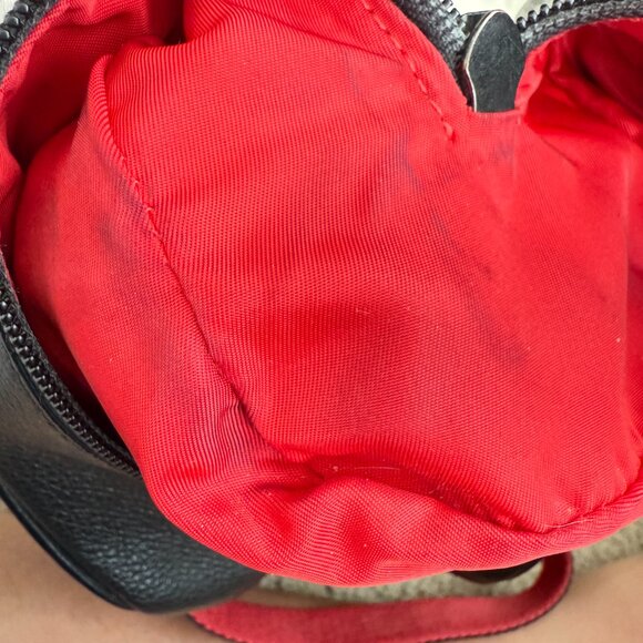 $1095 Auth. CHRISTIAN LOUBOUTIN Made in ITALY Unisex Black Leather Toiletry Bag - Picture 11 of 12